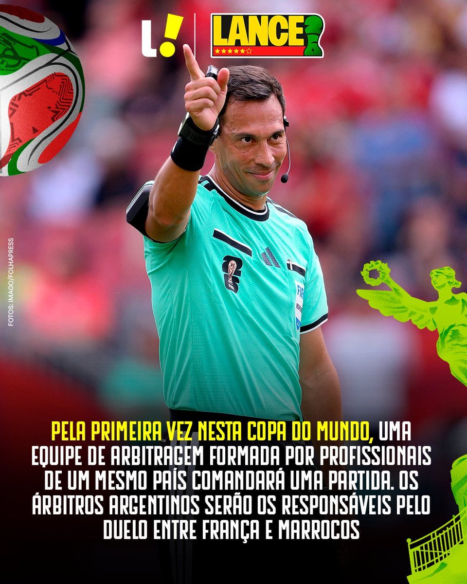 Equipe de arbitragem inédita na Copa
