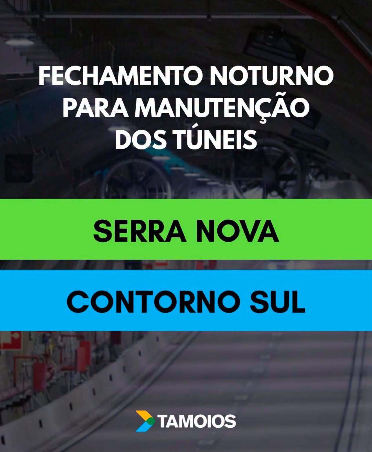 Rodovia dos Tamoios tem fechamento noturno nos túneis