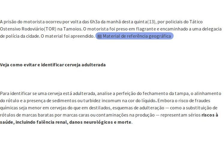 Motorista preso com material de falsificação de bebidas