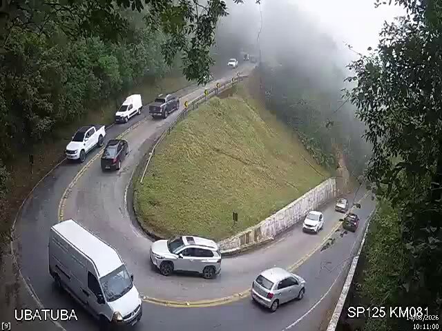 Tráfego normal na SP 125, mas neblina alerta