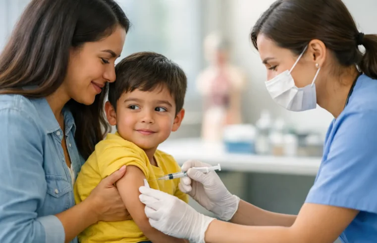 Vacinação infantil no SUS acontece em etapas