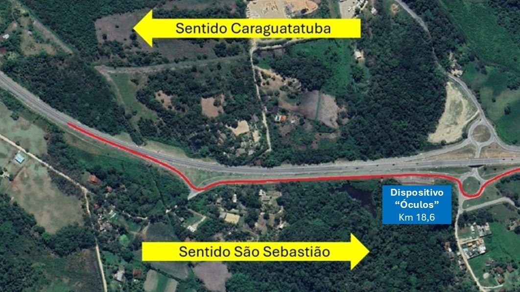 Obras criam desvio no km 18,6 do litoral norte