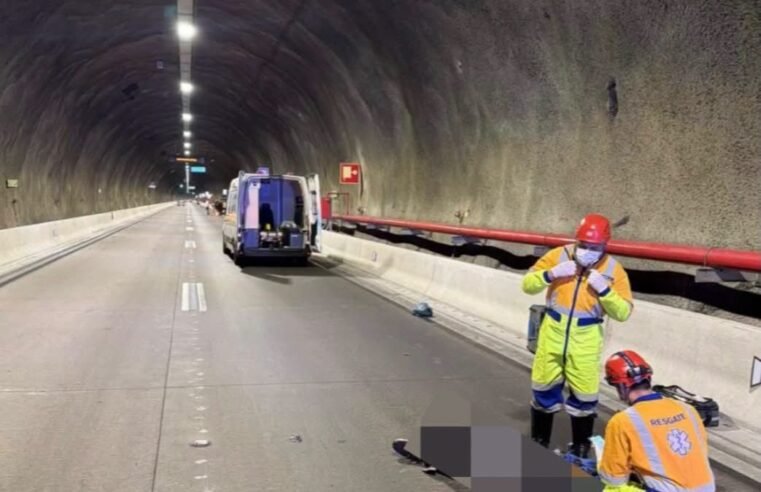 Motociclista morre após acidente no túnel do Contorno Sul