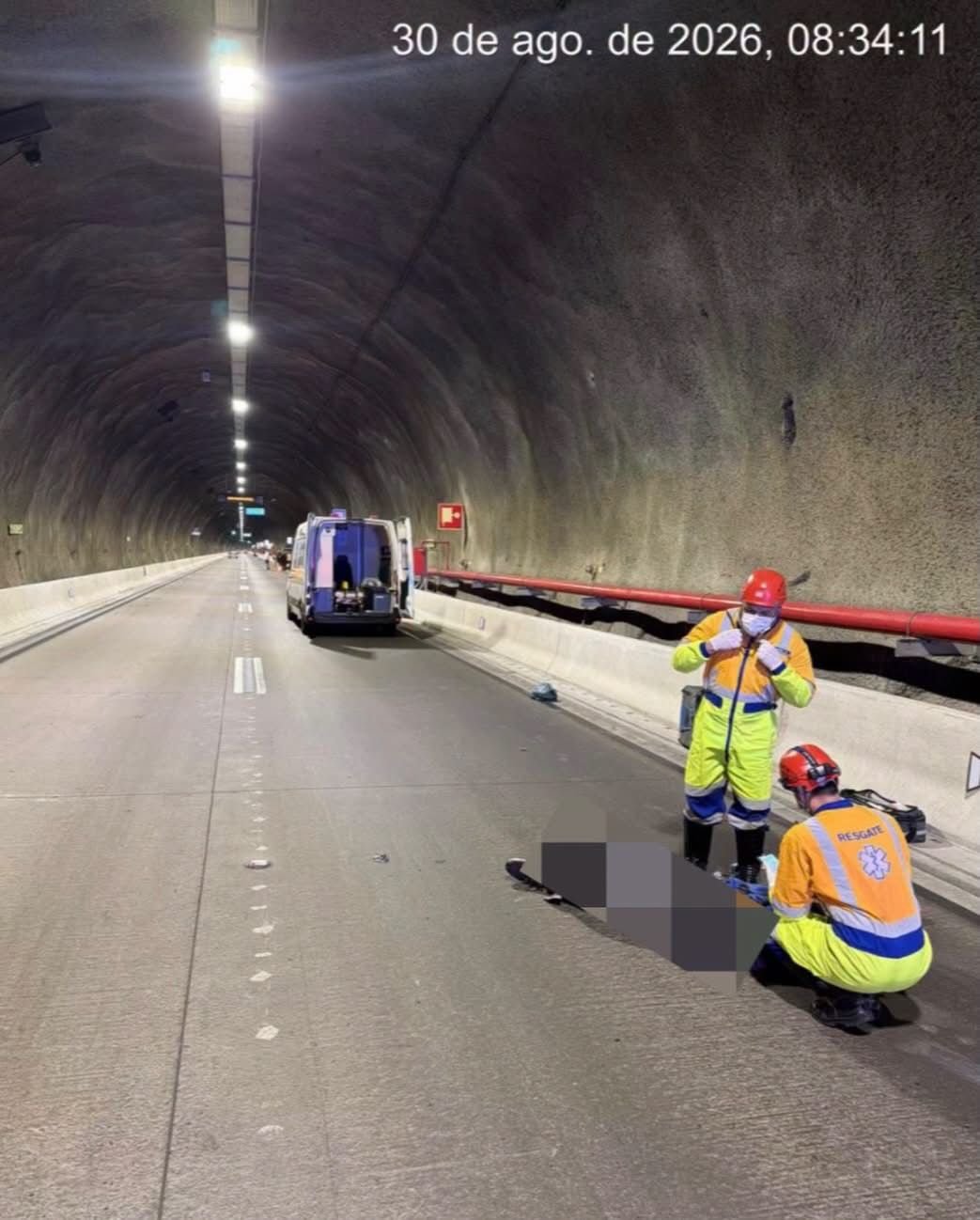 Motociclista morre após acidente no túnel do Contorno Sul