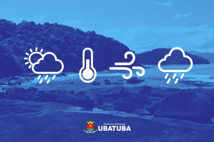 Ubatuba tem alerta de chuva e ventos fortes