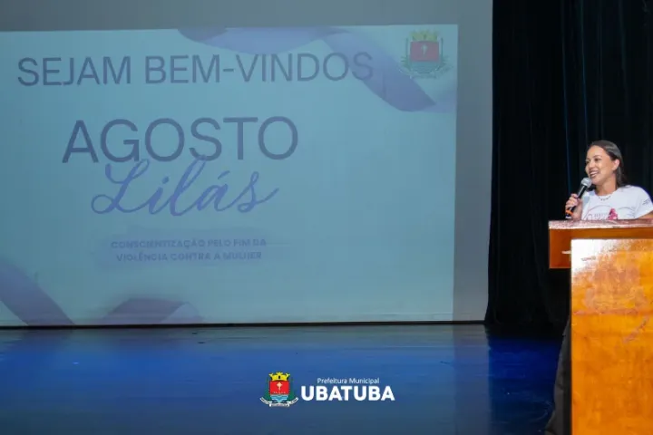 Ubatuba promove ato contra violência à mulher com servidores
