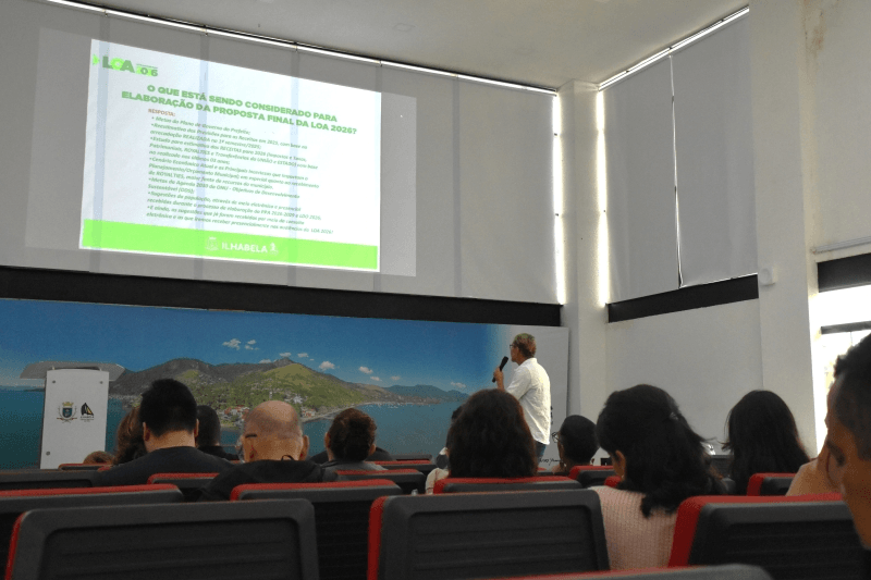 Ilhabela abre audiências públicas da LOA 2027