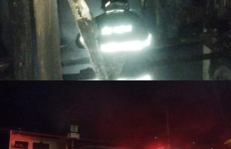 Incêndio destrói casa de madeira em Caraguatatuba