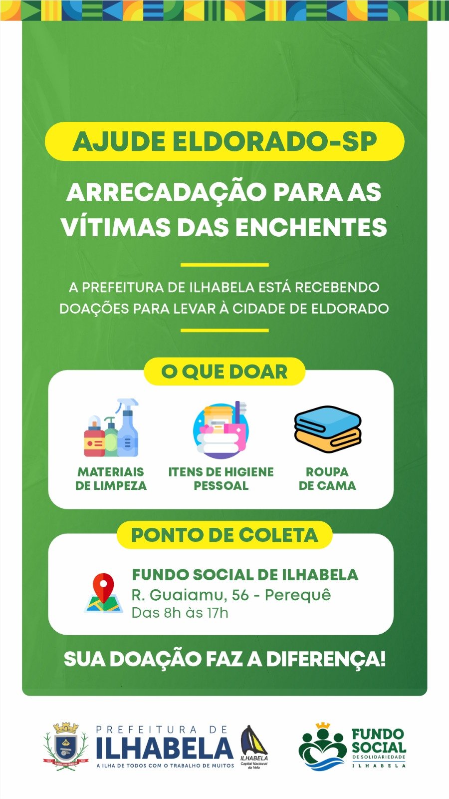 Ilhabela arrecada doações para Eldorado