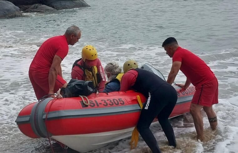 Turista de 65 anos é resgatada em Ubatuba