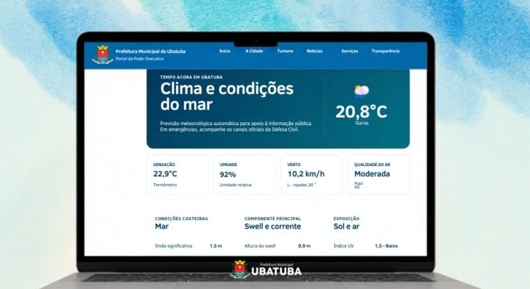 Defesa Civil de Ubatuba divulga condições do mar diariamente