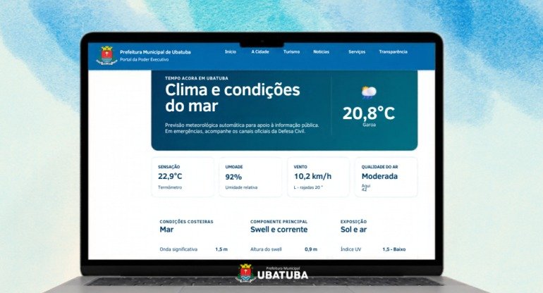 Defesa Civil de Ubatuba divulga condições do mar diariamente