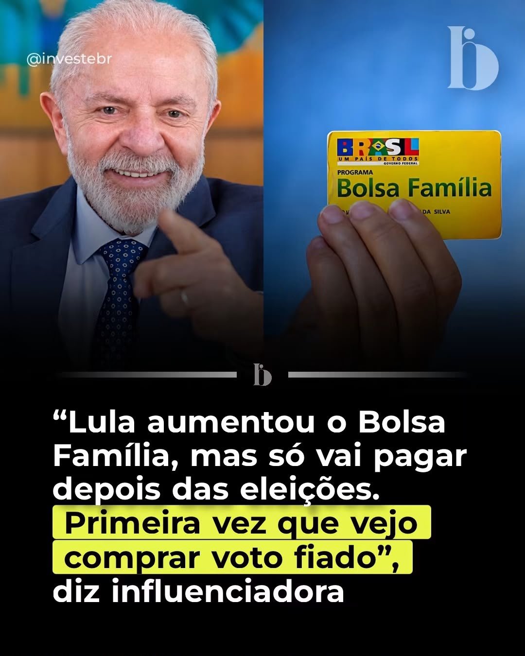 Bolsa Família aumenta 15% antes do segundo turno