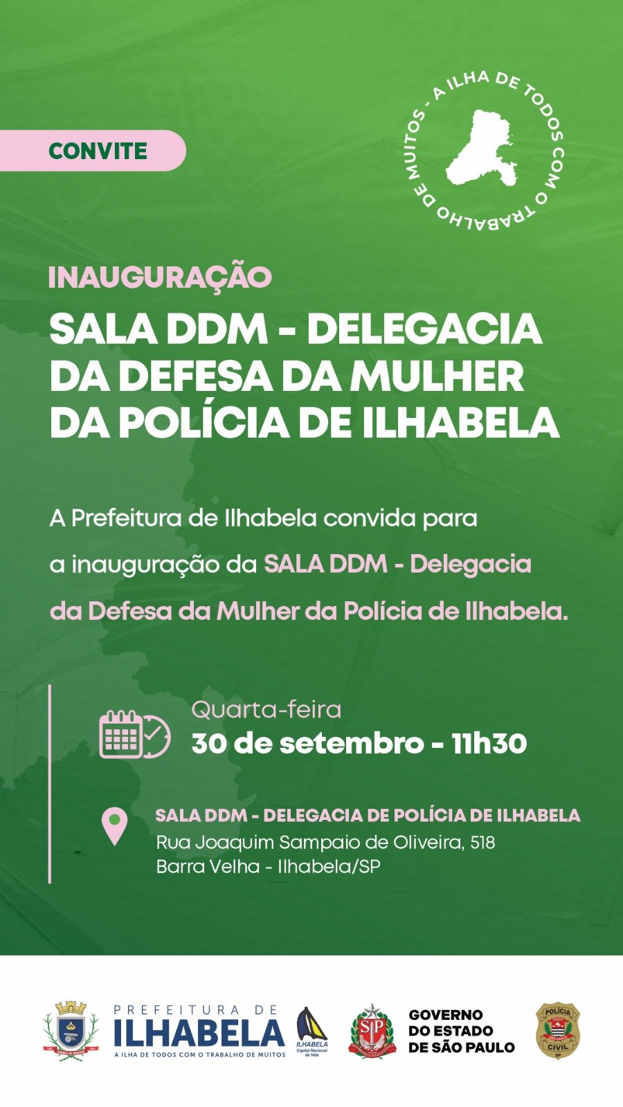 🌸 *CONVITE ESPECIAL | INAUGURAÇÃO DA SALA DDM*