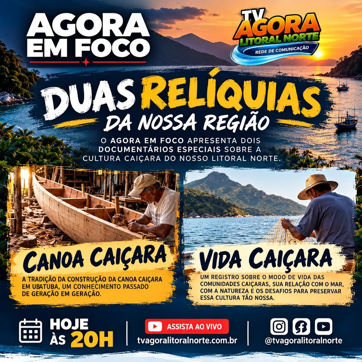 TV Litoral Norte exibe dois documentários caiçaras