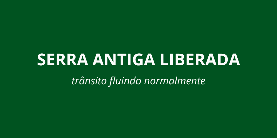 Rodovia dos Tamoios retoma tráfego na Serra Antiga