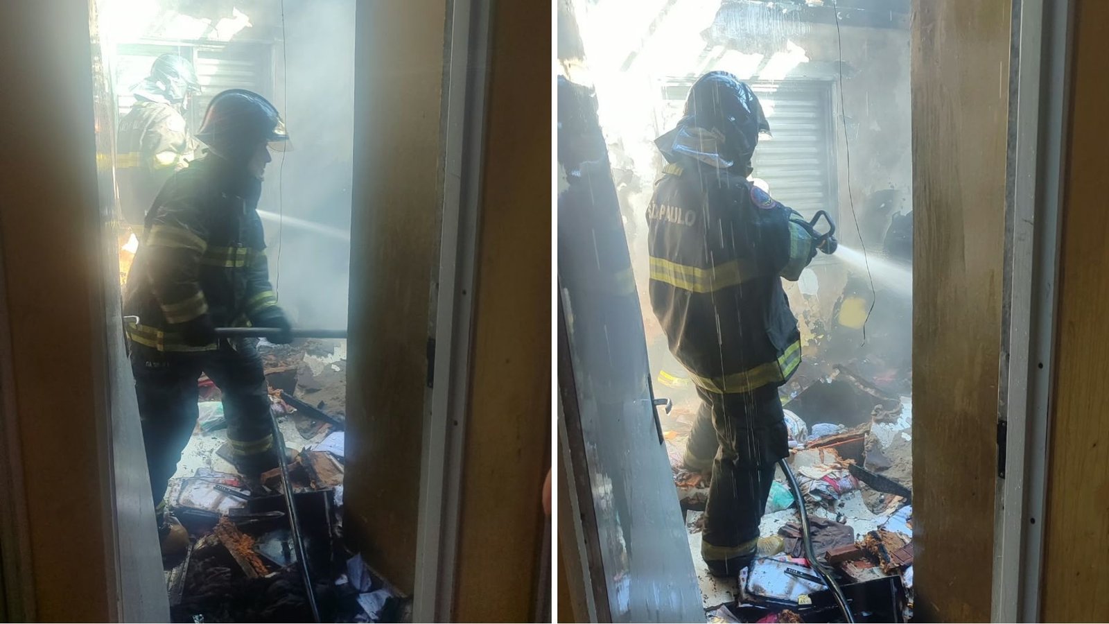 Incêndio atinge casa no Travessão em Caraguatatuba
