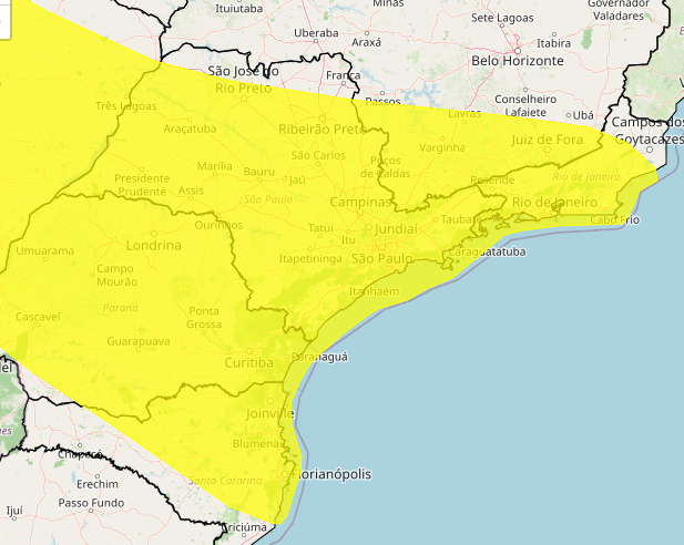 Ubatuba entra em alerta de tempestades fortes
