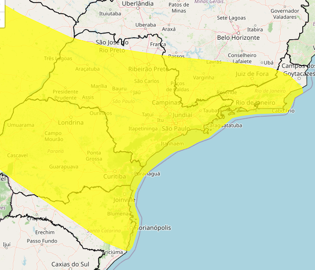Ubatuba entra em alerta de tempestades fortes