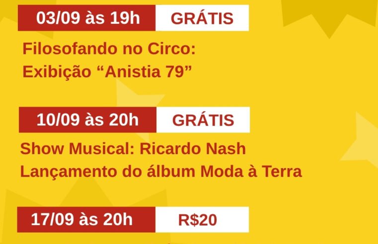 Circo Navegador apresenta espetáculo sobre IA em São Sebastião