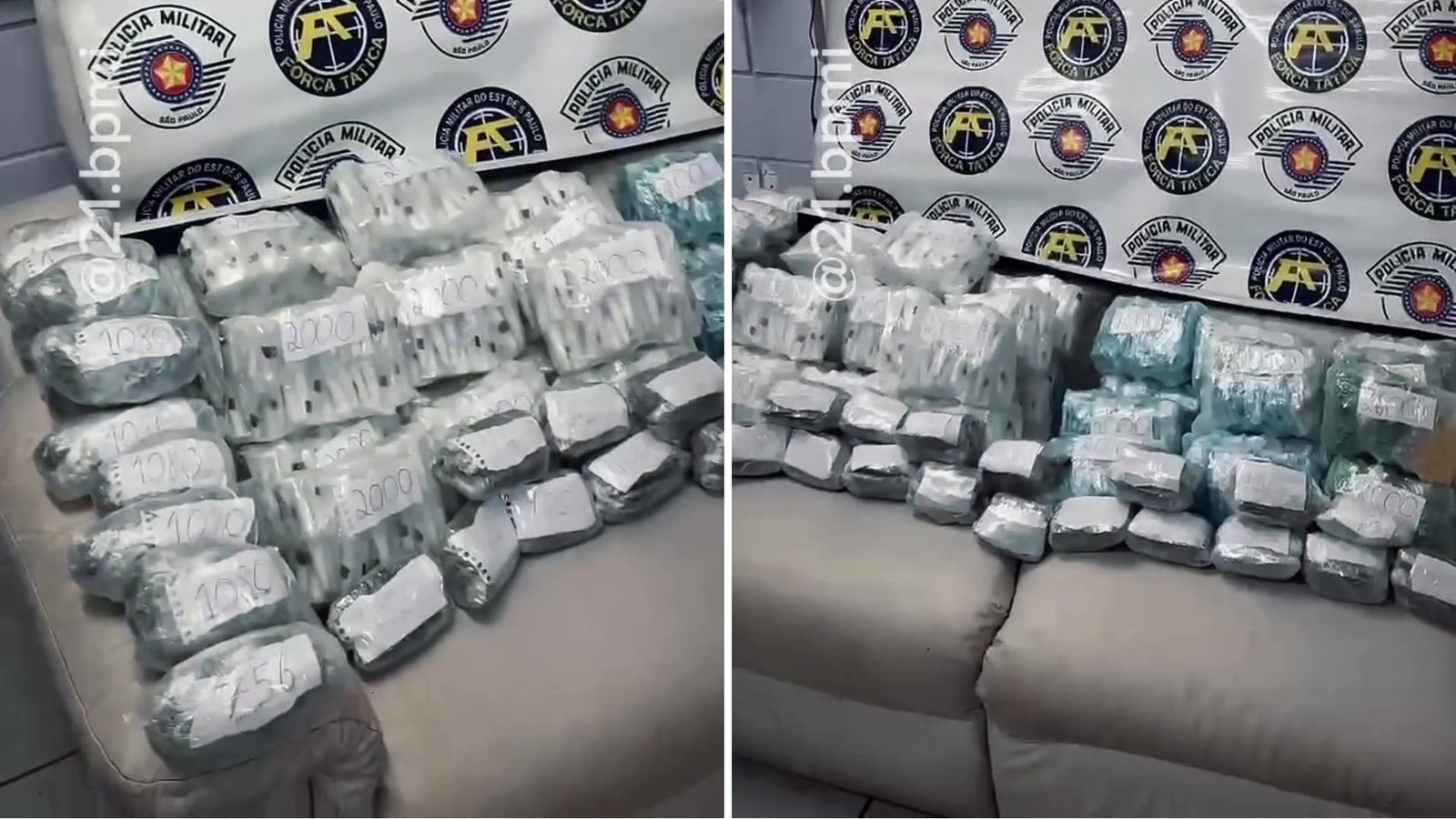 Polícia de Bertioga apreende 21,5 kg de drogas