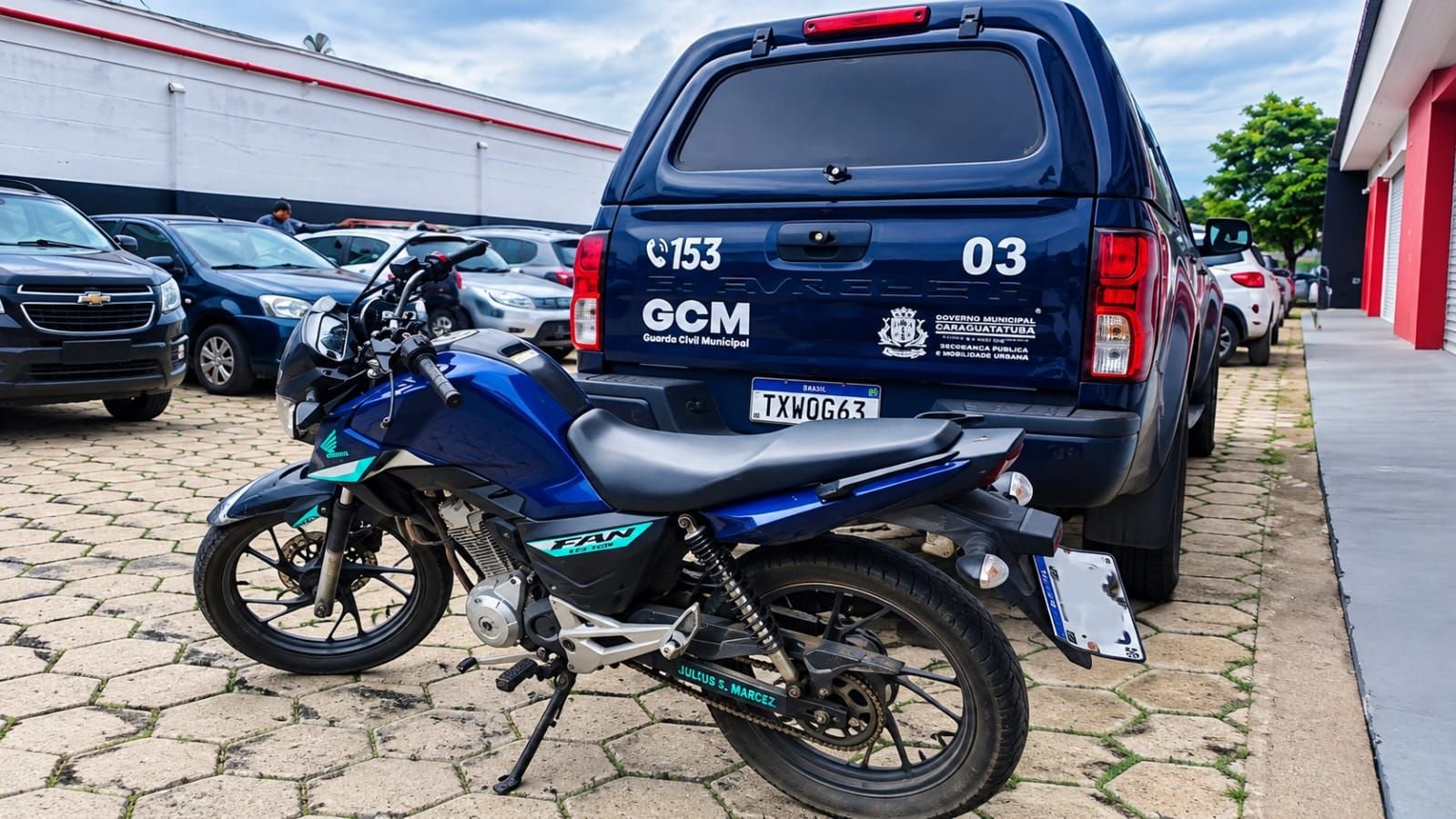 GCM encontra moto roubada em bairro de Caraguatatuba