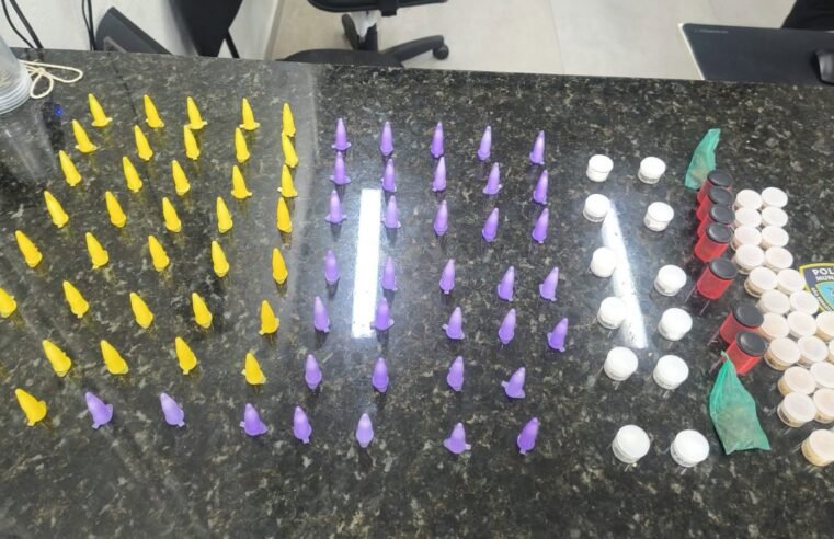 GCM prende suspeito com drogas e encontra câmeras