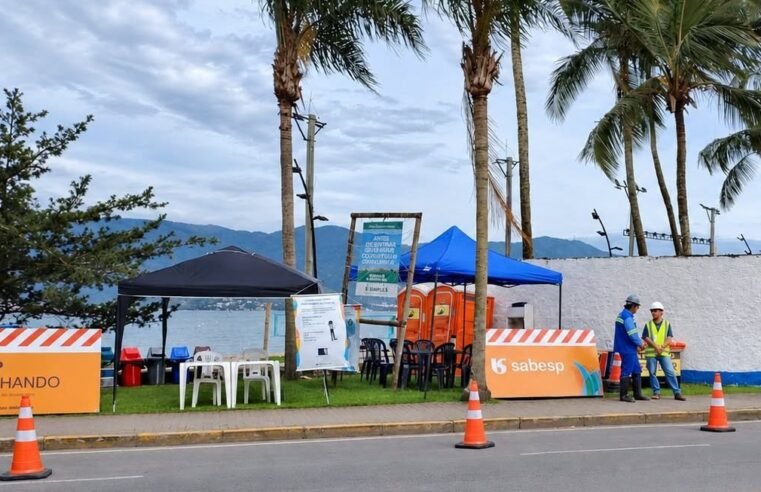 Ilhabela inicia obra que leva tratamento de esgoto