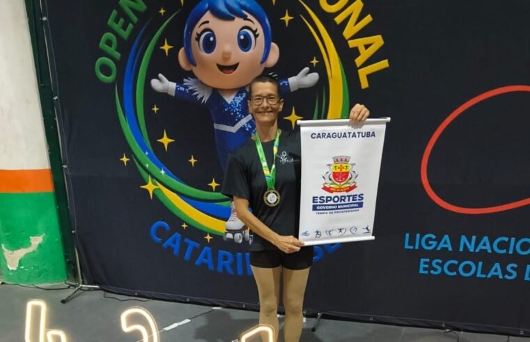Patinadora de Caraguatatuba conquista duas medalhas de ouro