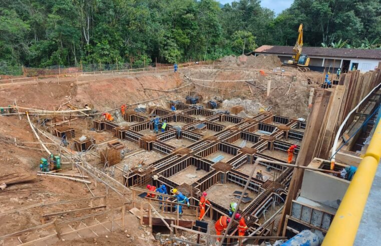 Obras de saneamento em andamento em Ubatuba prevê aporte
