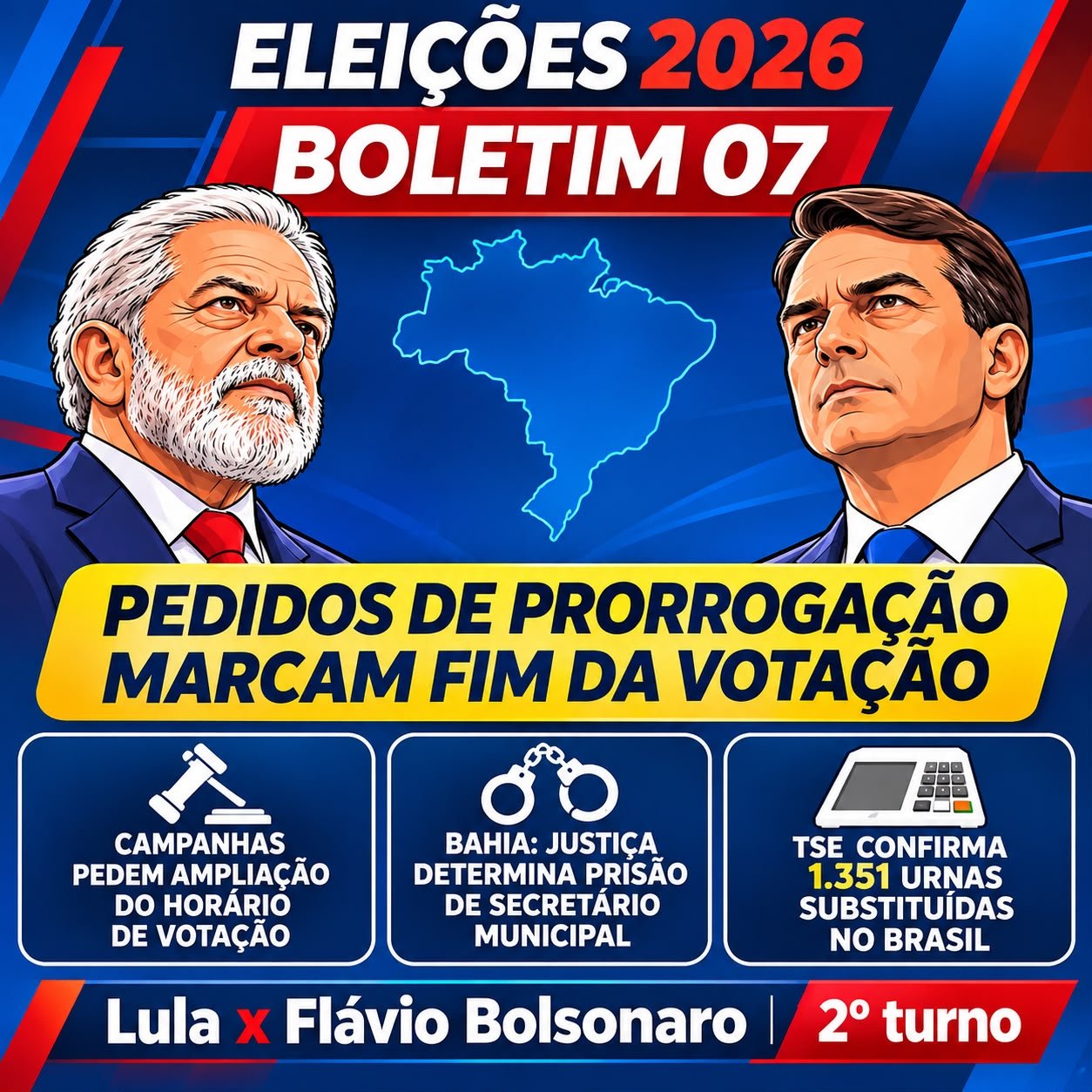 Candidatos pedem prorrogação da votação no segundo turno