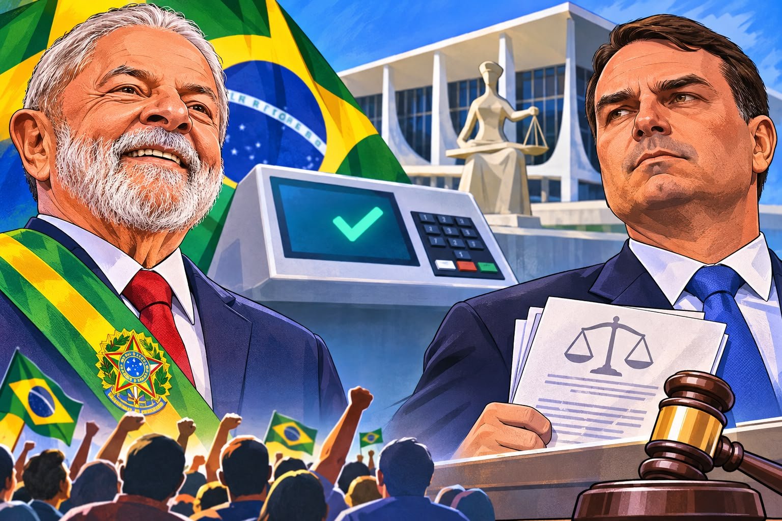 Flávio Bolsonaro anuncia pedido de anulação da eleição