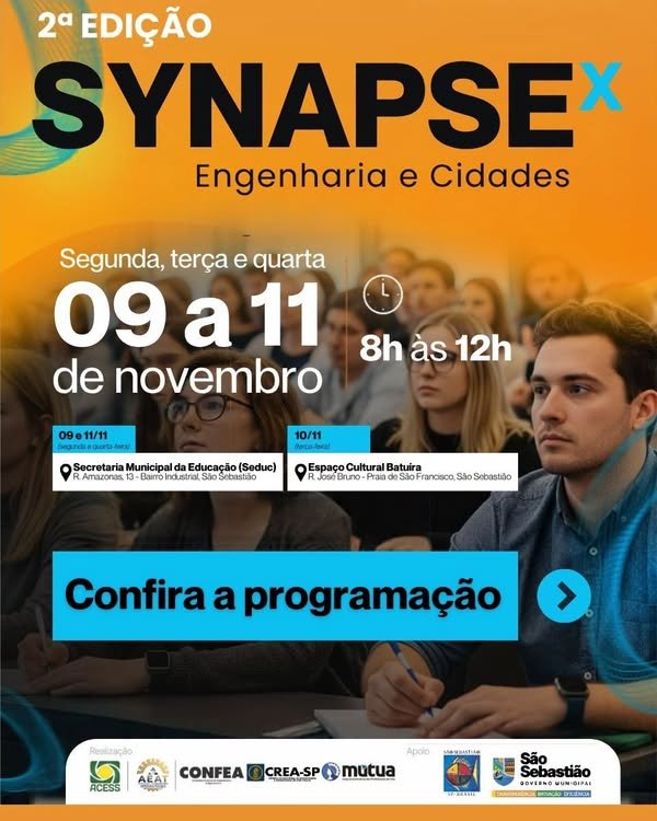 SYNAPSEx abre edição em São Sebastião