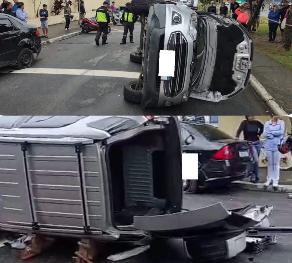 EcoSport capota e enfermeira fica ferida em Topolândia