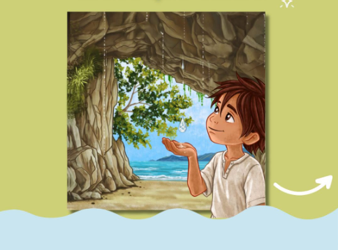 Livro infantil traz lenda da Gruta que Chora em Ubatuba