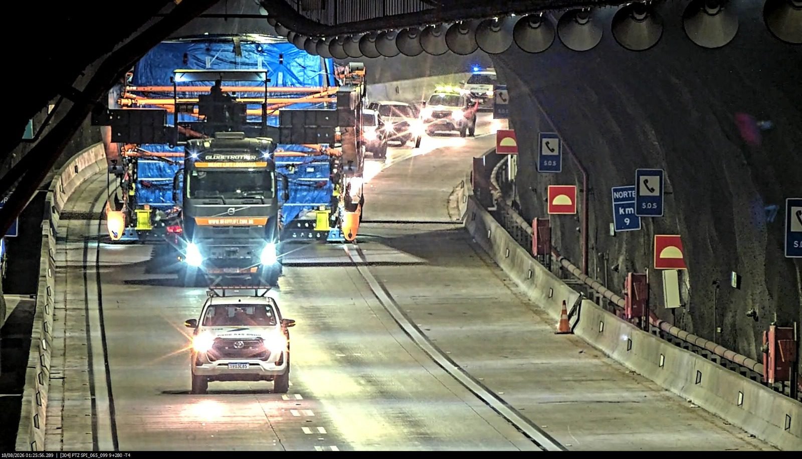 Rodovia dos Tamoios transporta carga de 517 toneladas