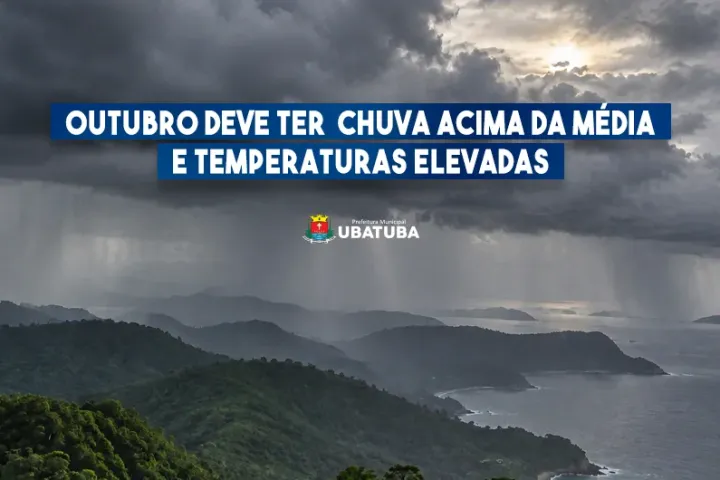 Ubatuba enfrenta chuva acima da média em outubro
